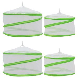 Handy Helpers Pop Up Outdoor Mesh Food Covers in Green, 4 Pack